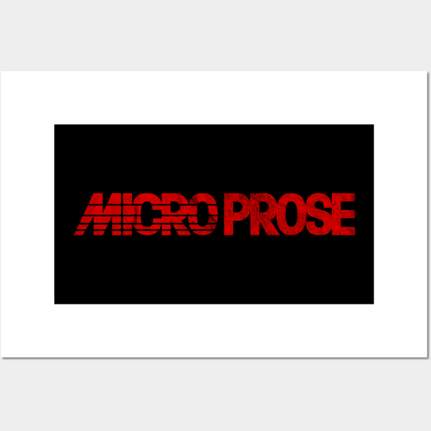 Retro Computer Games Microprose Logo Vintage Wall Art by Meta Cortex